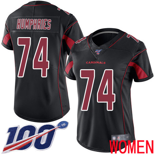 Arizona Cardinals Limited Black Women D.J. Humphries Jersey NFL Football #74 100th Season Rush Vapor Untouchable
